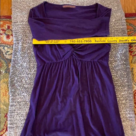 Plum Cotton Tee by Velvet - Petite Small GUC - Picture 4 of 6